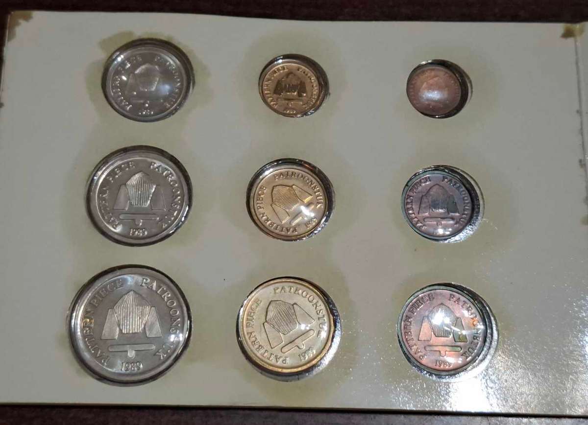 1989 pattern pieces coin series set
