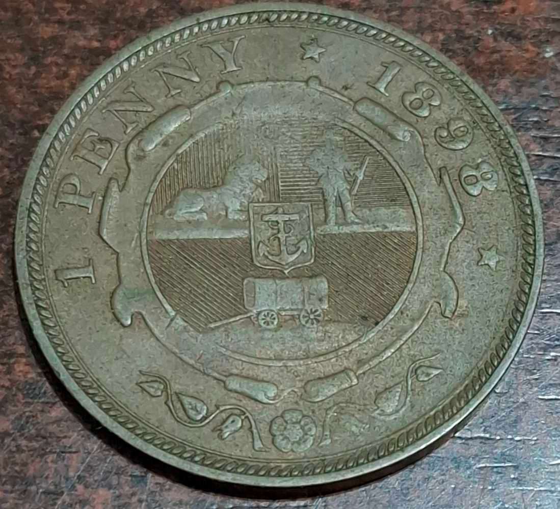 1898 South Africa 1 Penny coin