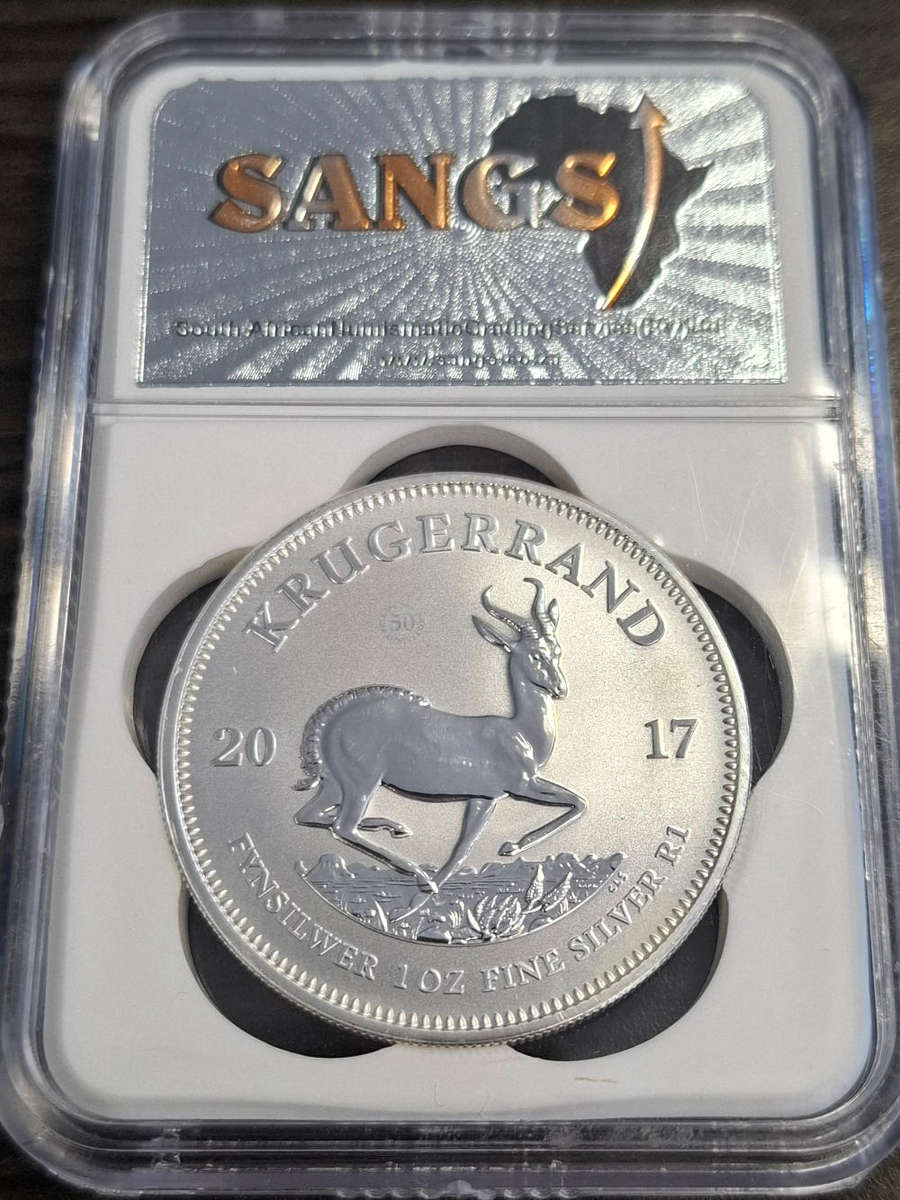 2017 Krugerrand silver marking 50th anniversary Graded
