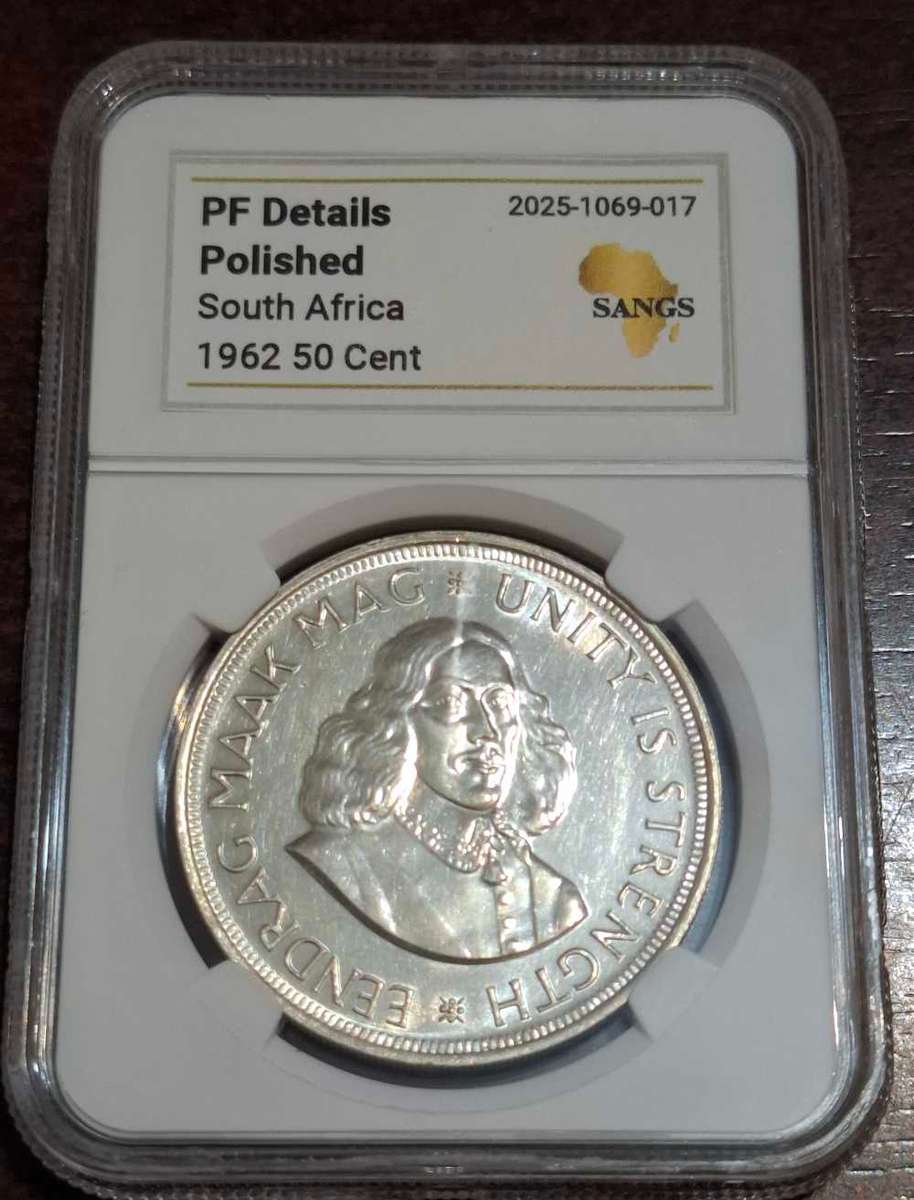 1962 South Africa 50 Cent coin