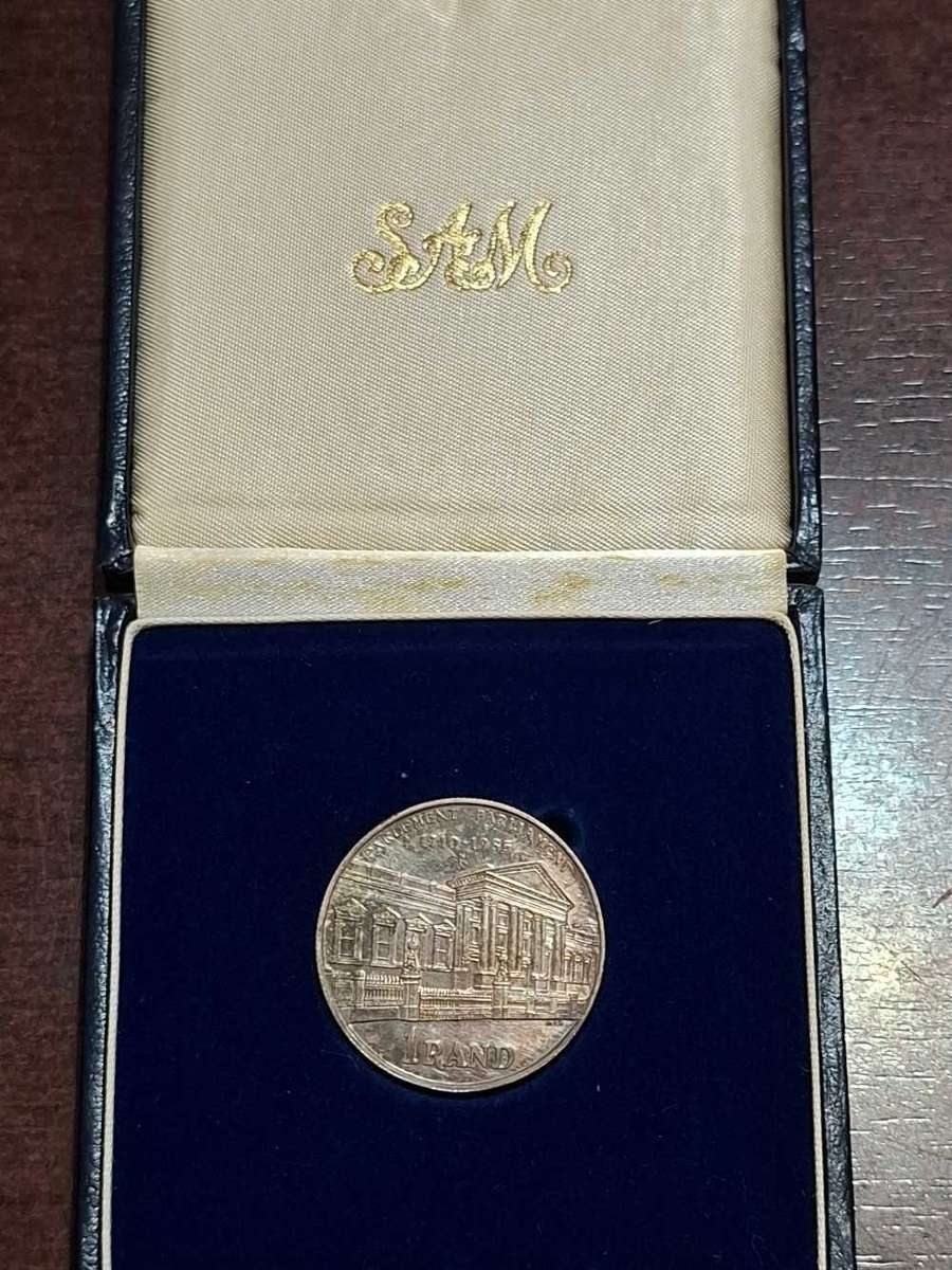 SOUTH AFRICA - 1 RAND 1985 79th ANNIVERSARY OF PARLAMENT