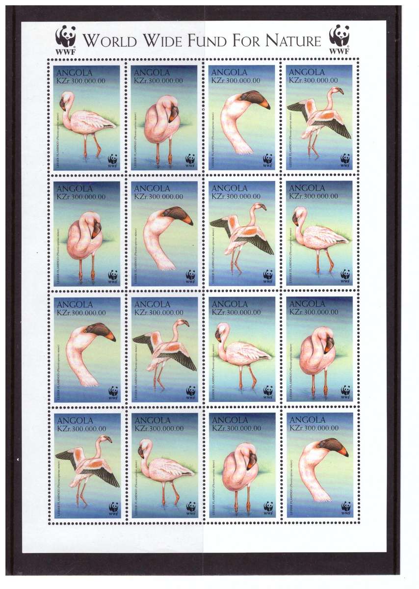 Angola 1999 - Endangered Species - UMM Sheet