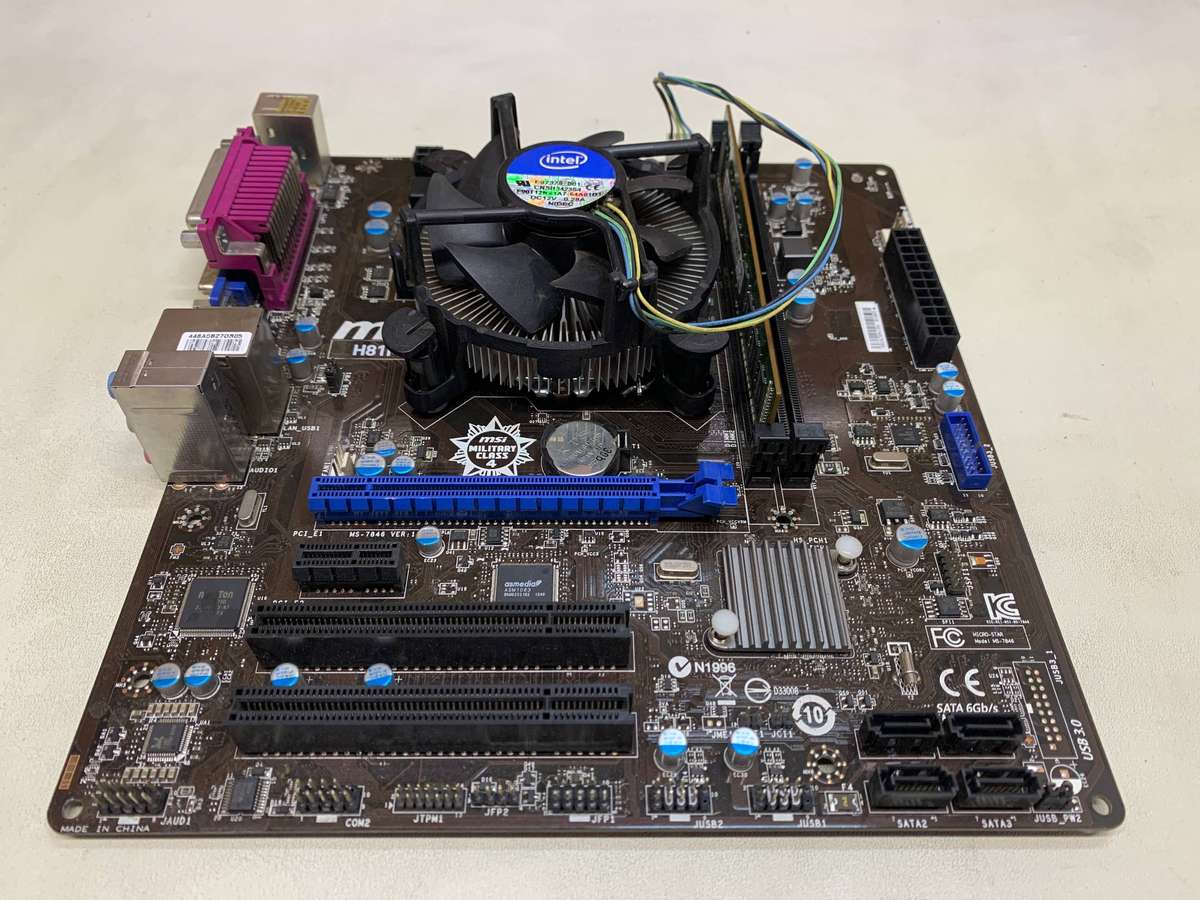 MSI H81M-P32 Motherboard CPU and Memory Bundle