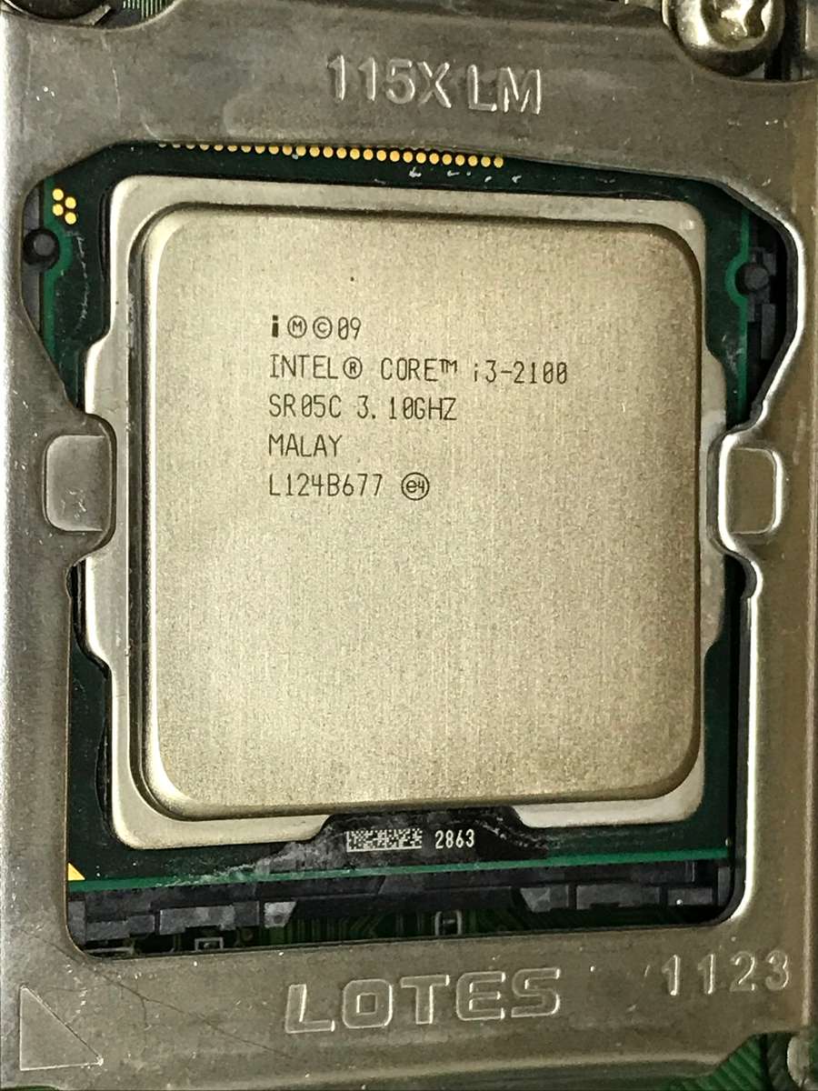 Intel DH61WW Motherboard And CPU