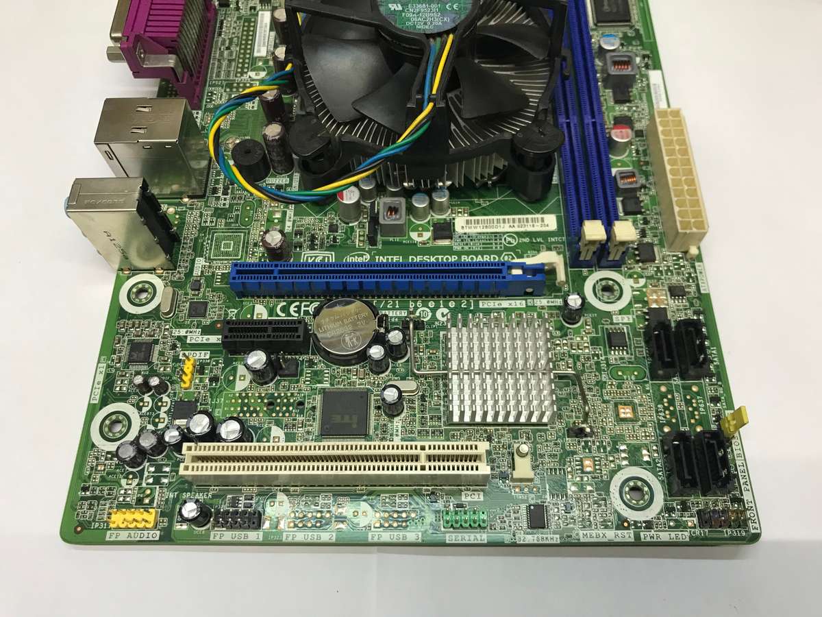 Intel DH61WW Motherboard And CPU