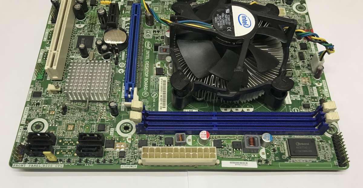 Intel DH61WW Motherboard And CPU