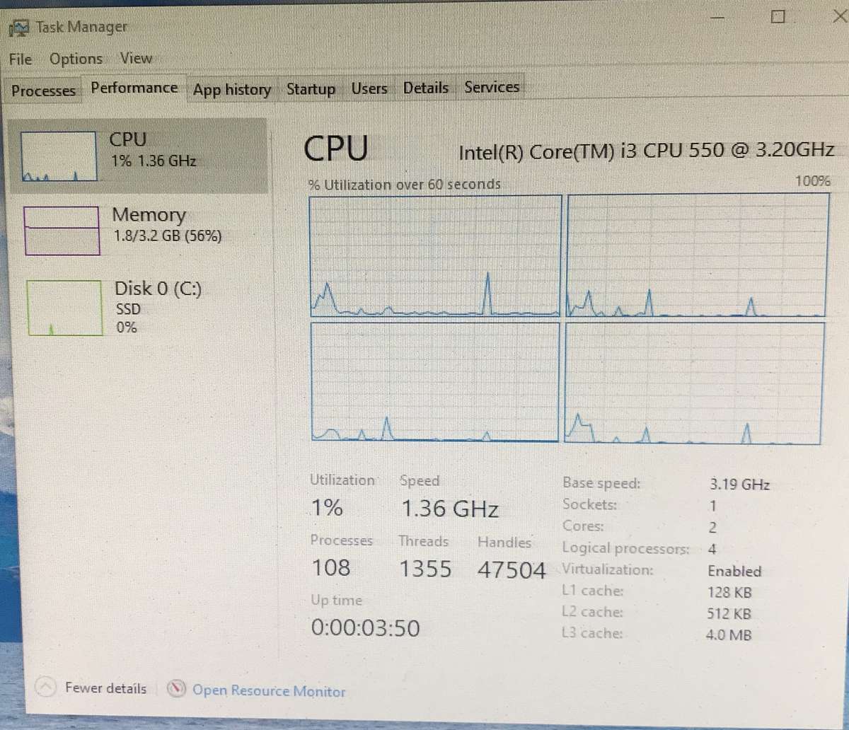 Intel DH55HC Motherboard And CPU