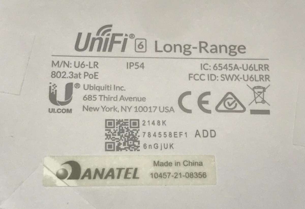 Ubiquiti UniFi6 Long Range Dual Band WiFi 6 AP
