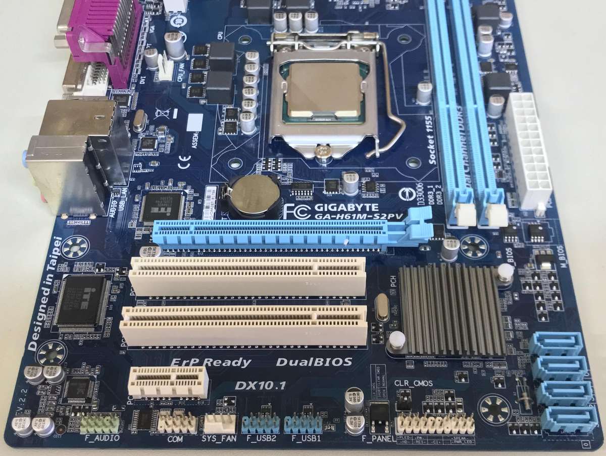 Gigabyte GA-H61M-S2PV Motherboard, CPU And Memory Combo
