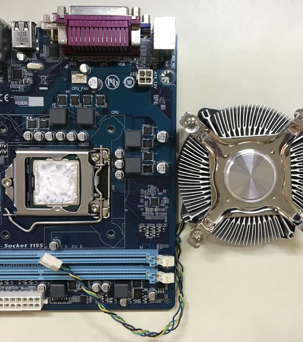 Gigabyte GA-H61M-S2PV Motherboard, CPU And Memory Combo