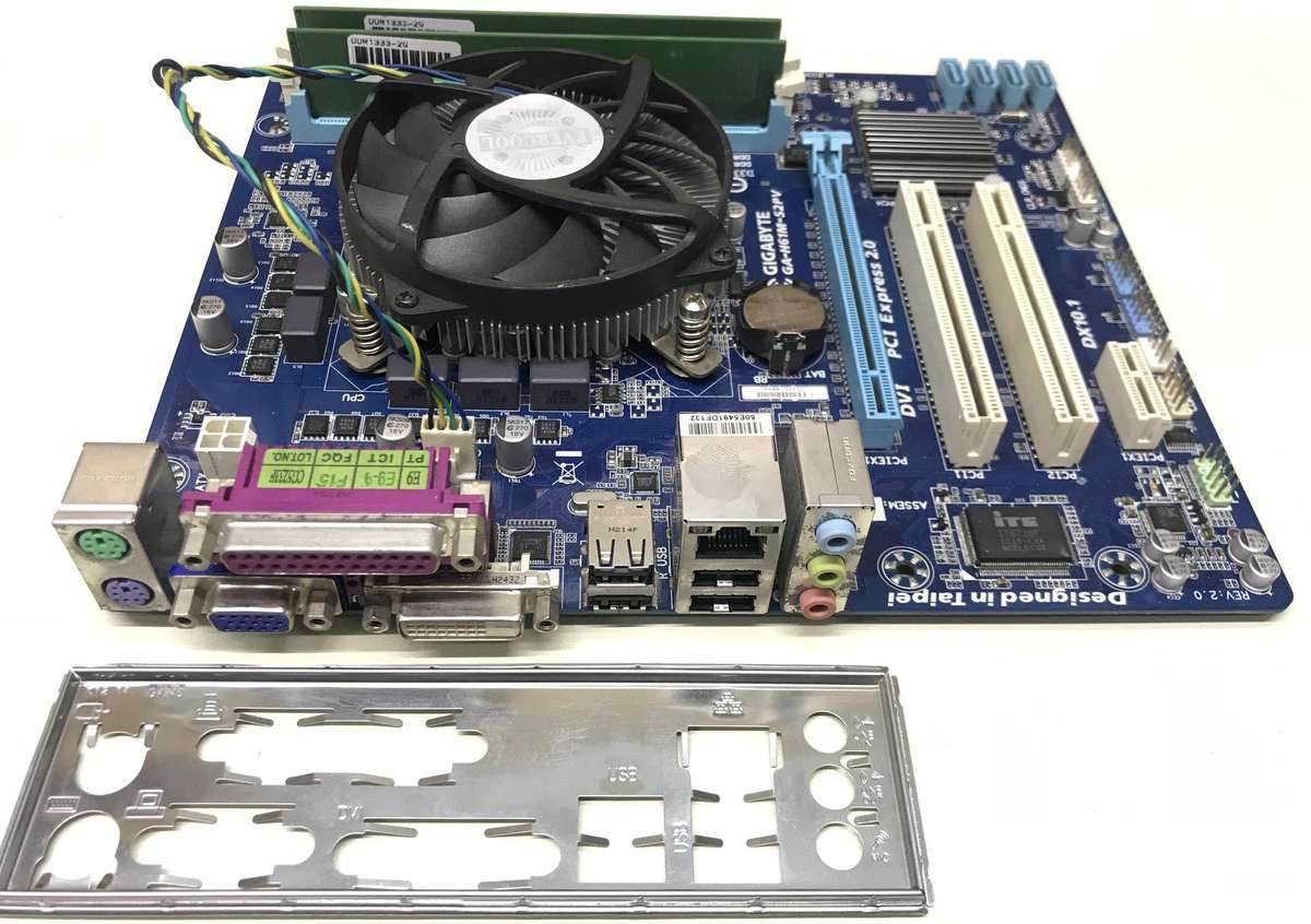 Gigabyte GA-H61M-S2PV Motherboard, CPU And Memory Combo
