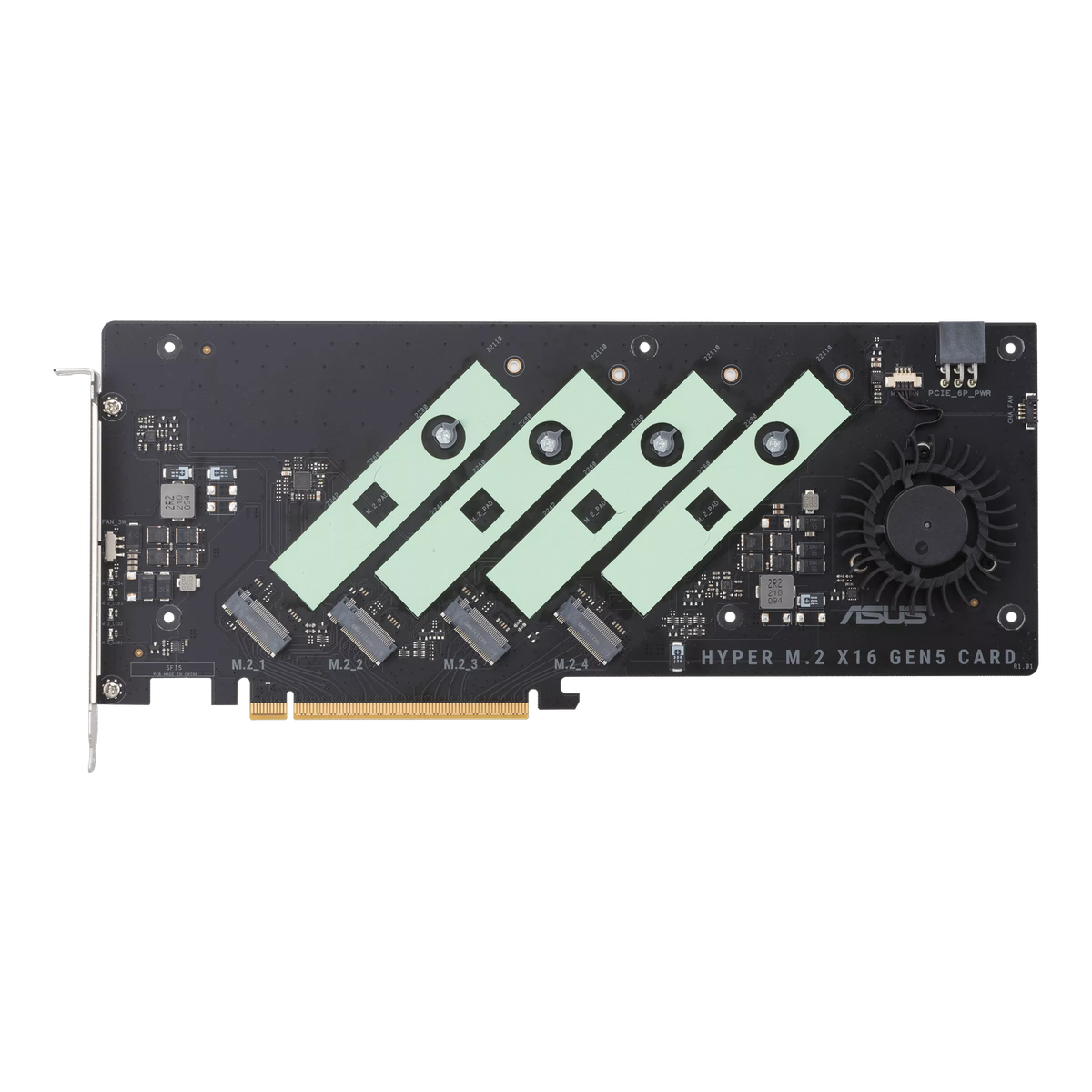 ASUS Hyper M.2 x16 Gen5 Card 4x M.2 NVMe To PCIe Adapter