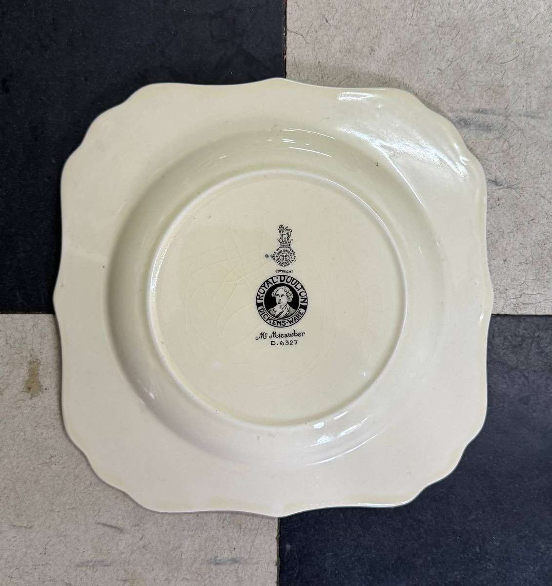 Royal Doulton Mr.Micawber D.6327 Plate