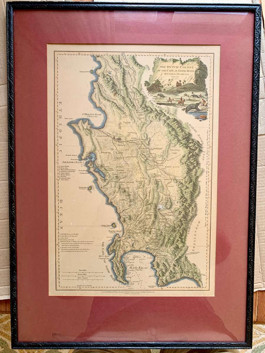 Antique Map of The Dutch Colony of the Cape of Good Hope 1795