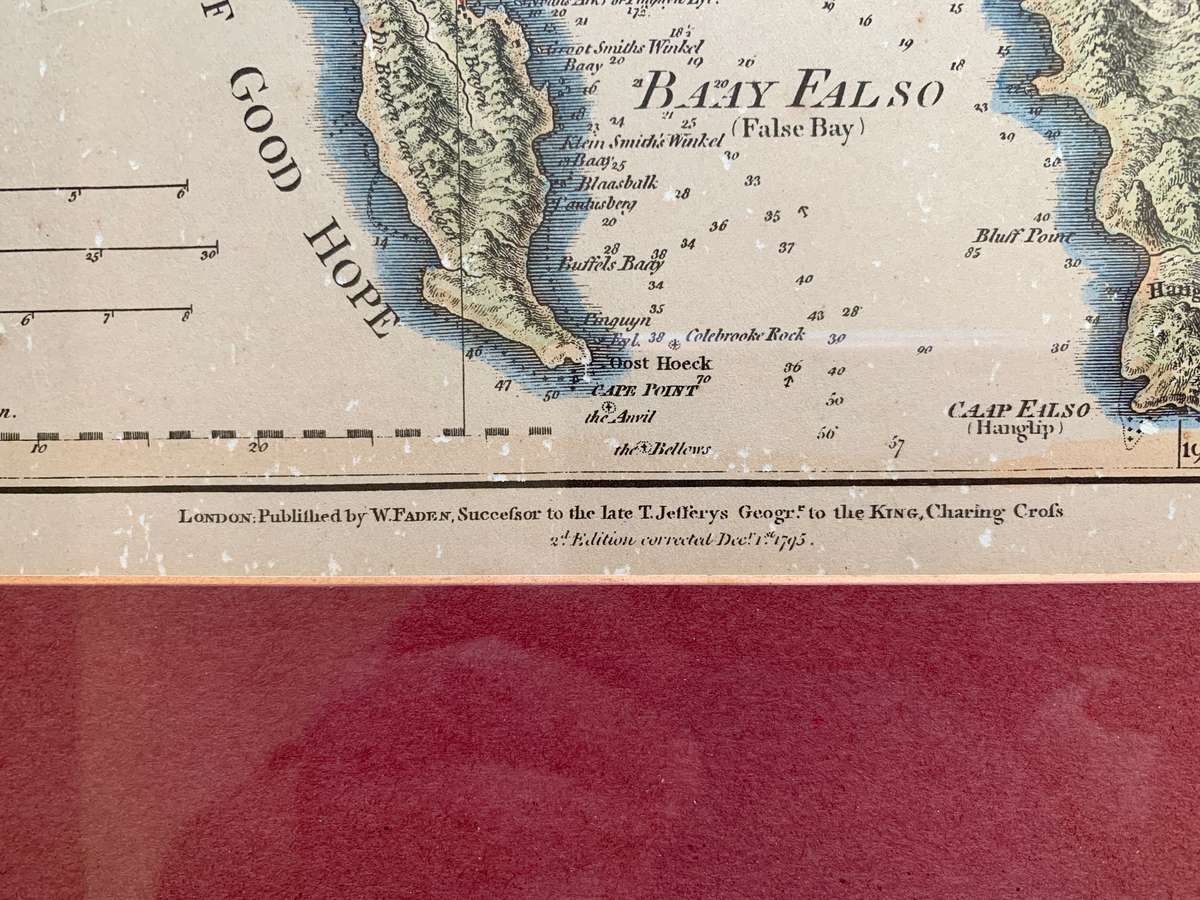 Antique Map of The Dutch Colony of the Cape of Good Hope 1795