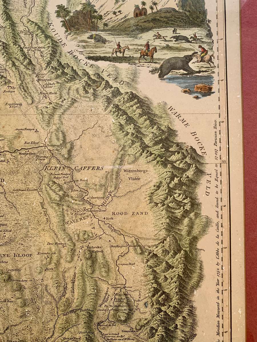 Antique Map of The Dutch Colony of the Cape of Good Hope 1795