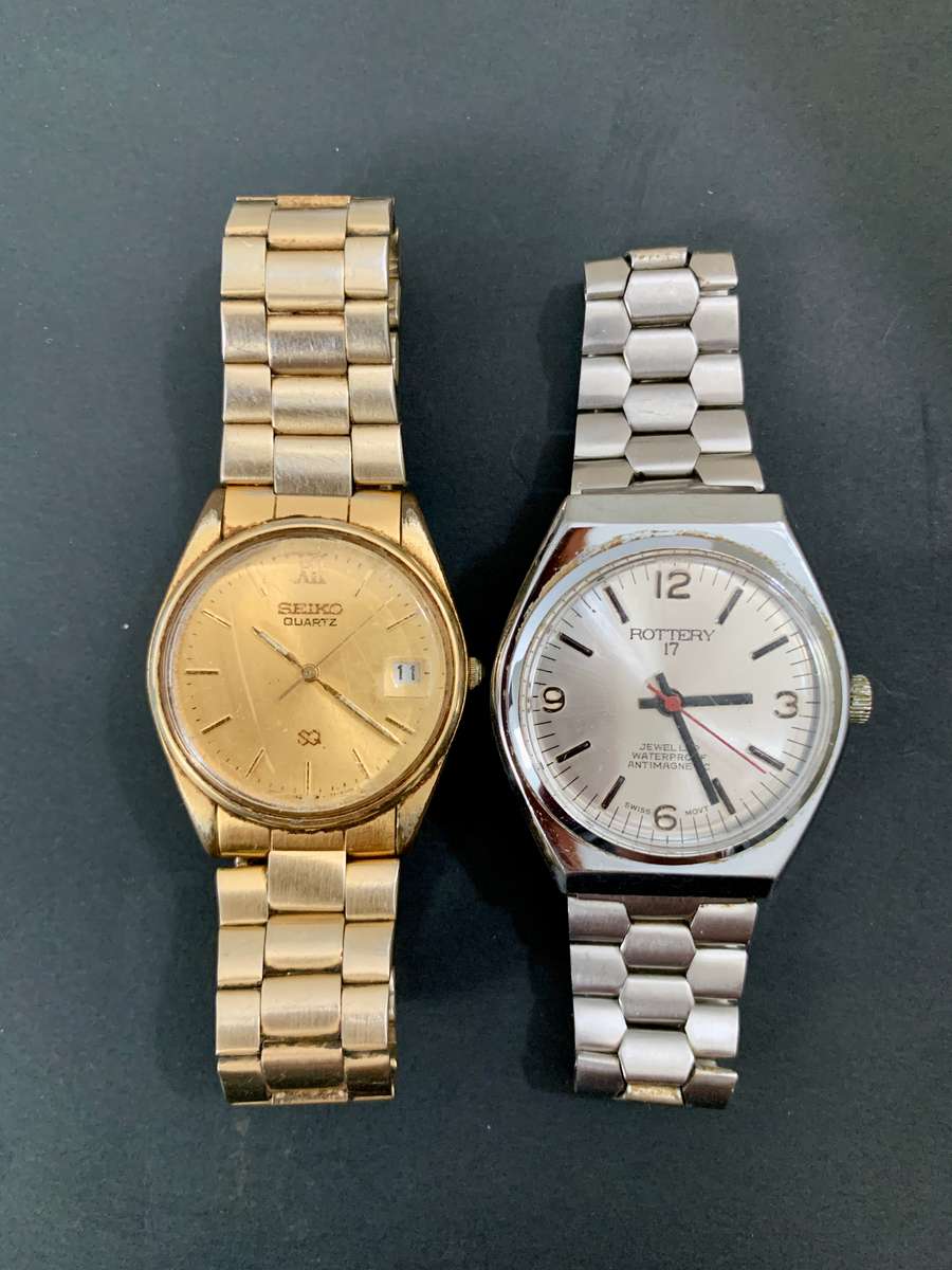 Vintage Seiko & Rottery Mens Watches