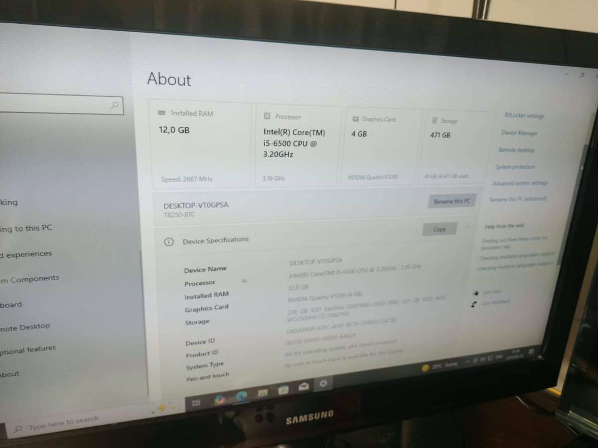 I5 ENTRY LEVEL GAMING/BUSSINESS/ SCHOOL PC