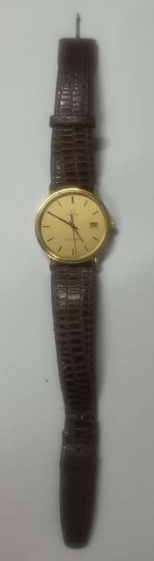 OMEGA 1430 SEAMASTER 18K GOLD QUARTZ MENS WATCH EXCELLENT WORKING ORDER