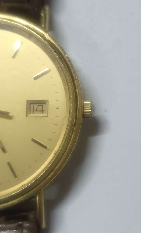 OMEGA 1430 SEAMASTER 18K GOLD QUARTZ MENS WATCH EXCELLENT WORKING ORDER
