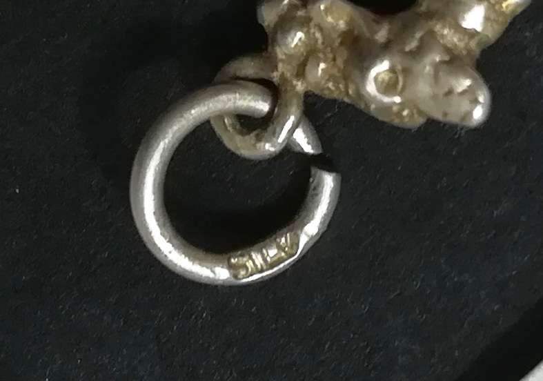 STERLING SILVER SHAPE RAM CHARM 10X16MM