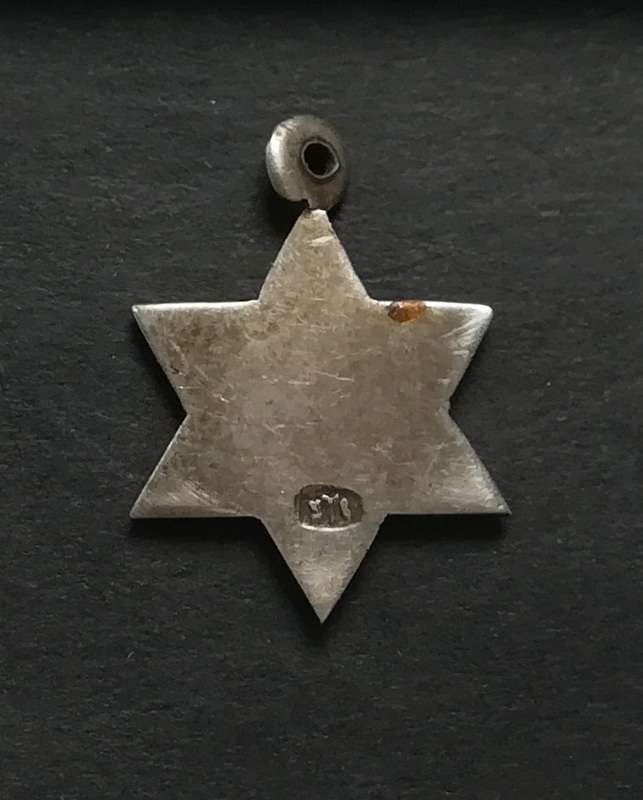 STERLING SILVER STAR OF DAVID PENDANT/CHARM 12X12MM