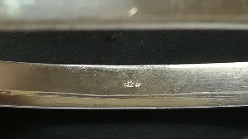 STERLING SILVER BANGLE 6X20MM 30.3 GRAMS