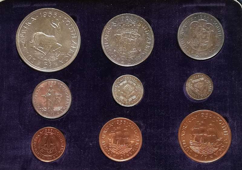 UNION 1955 PROOF SET S A M