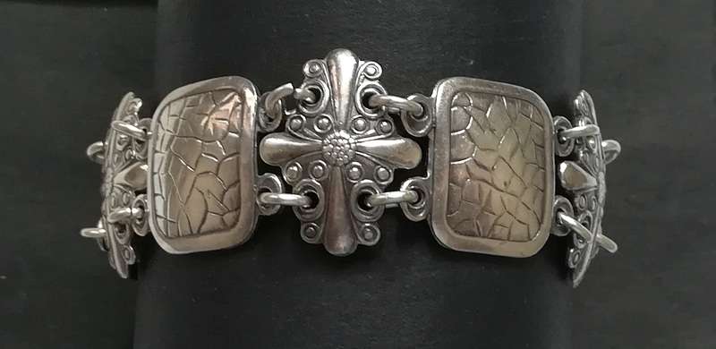 CANDIDA STERLING SILVER BRACELET 20X160MM 26 GRAMS