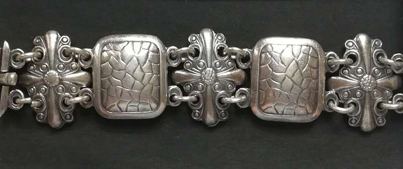 CANDIDA STERLING SILVER BRACELET 20X160MM 26 GRAMS