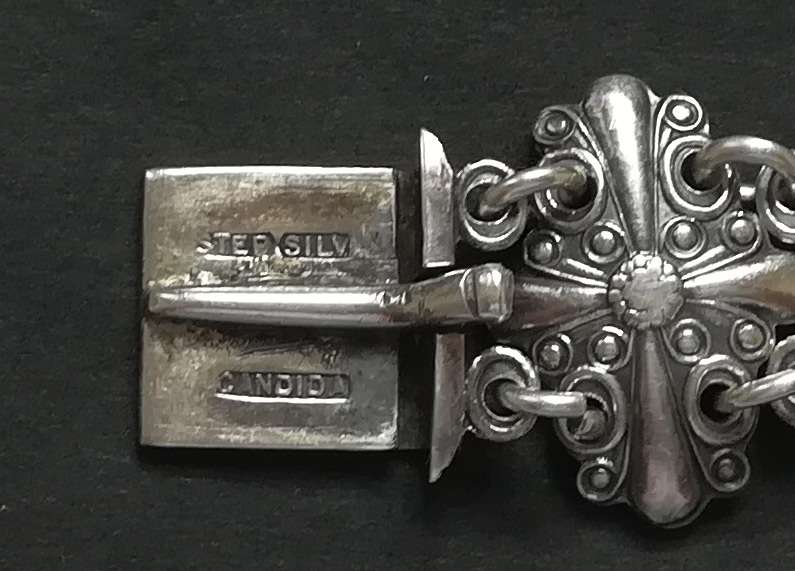 CANDIDA STERLING SILVER BRACELET 20X160MM 26 GRAMS