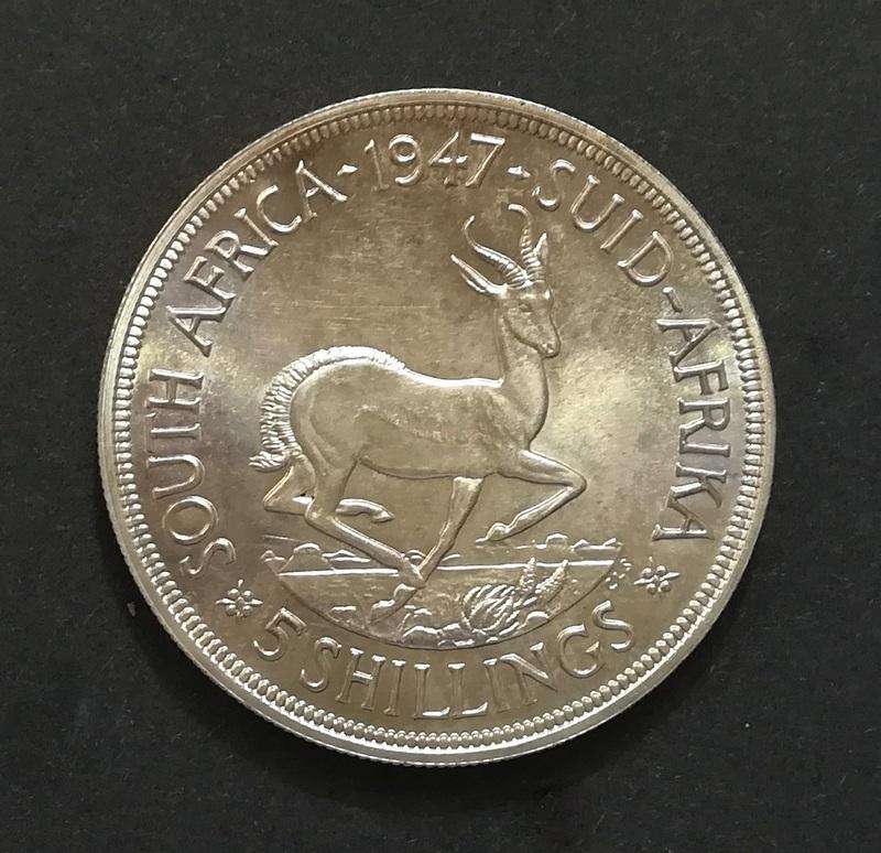 UNION 1947 5 SHILLINGS *EXCELLENT*