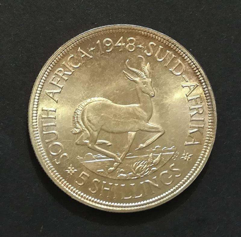 UNION 1948 5 SHILLINGS *EXCELLENT*