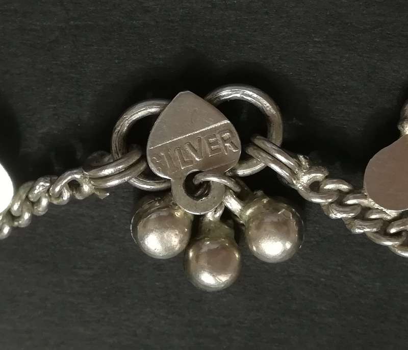 INDIAN SILVER BRACELET 170X12MM 14 GRAMS