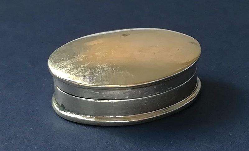 STERLING SILVER PILL BOX 10X20X30MM 10.9 GRAMS