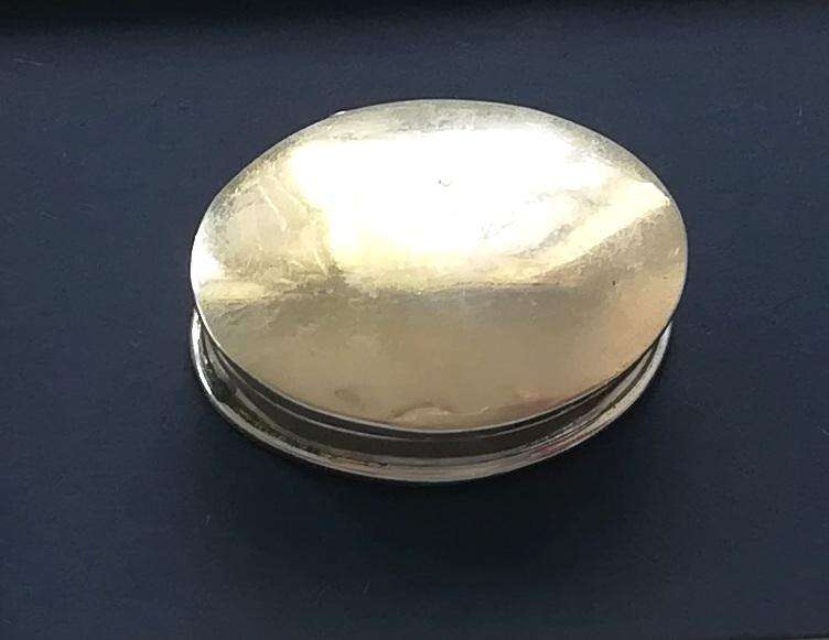STERLING SILVER PILL BOX 10X20X30MM 10.9 GRAMS