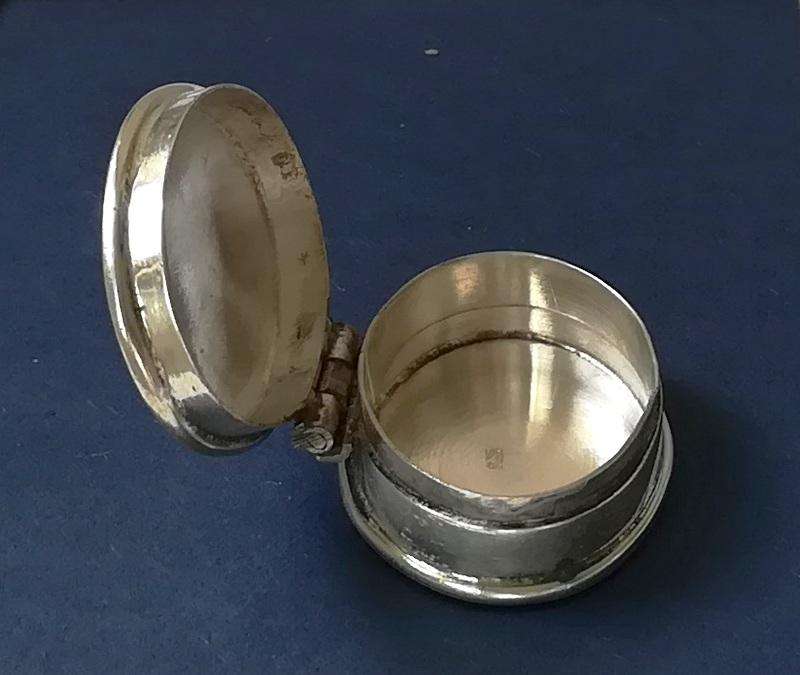 STERLING SILVER PILL BOX 10X20X30MM 10.9 GRAMS