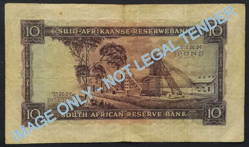 M H DE KOCK 1955 10 POUNDS NOTE **FILLER**