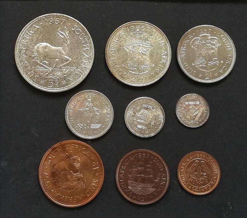 UNION 1957 PROOF SET S A M *NO BOX*