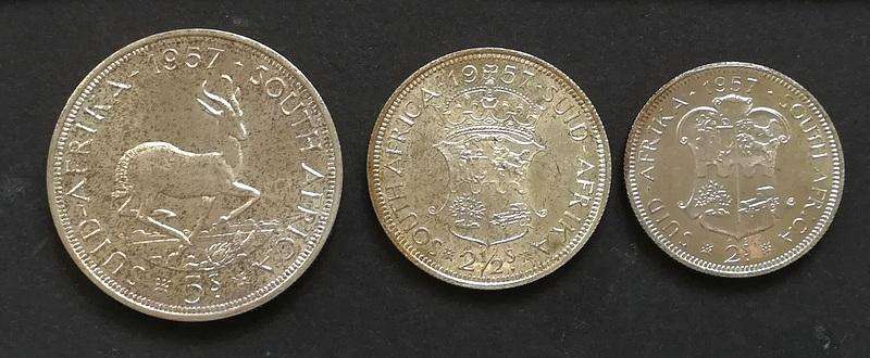 UNION 1957 PROOF SET S A M *NO BOX*