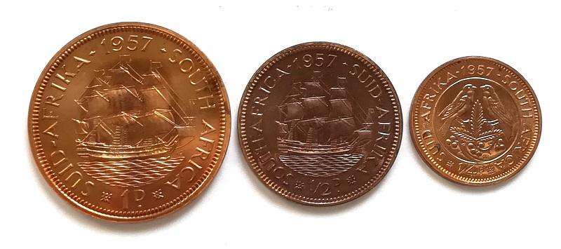 UNION 1957 PROOF SET S A M *NO BOX*