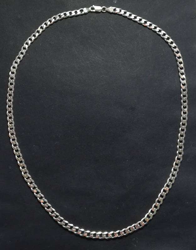 STERLING SILVER - ITALY CHAIN 6 X 640MM 452 GRAMS