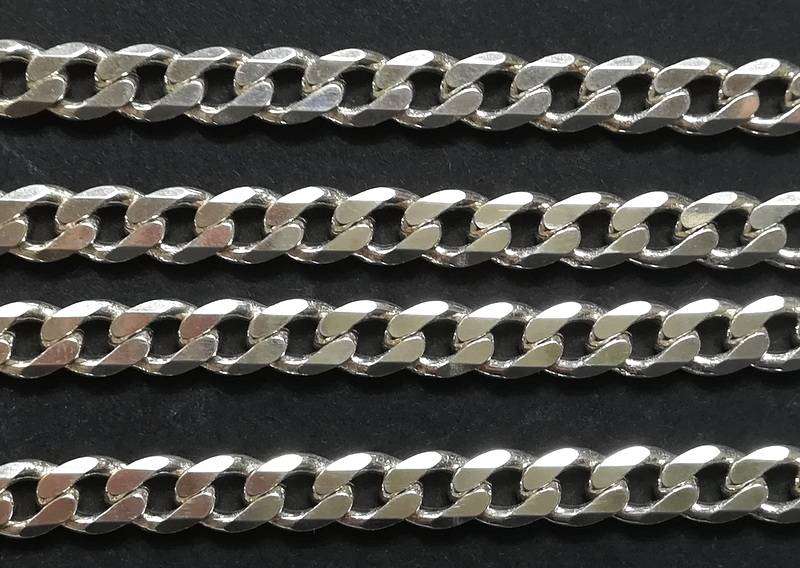 STERLING SILVER - ITALY CHAIN 6 X 640MM 452 GRAMS