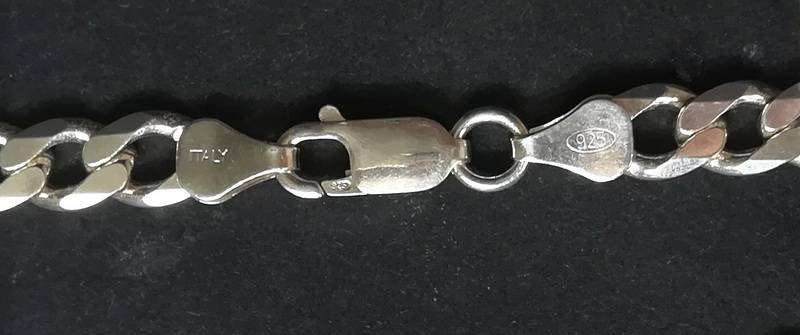 STERLING SILVER - ITALY CHAIN 6 X 640MM 452 GRAMS
