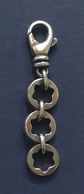 MONT BLANC STERLING SILVER KEY HOLDER 8 X 40MM