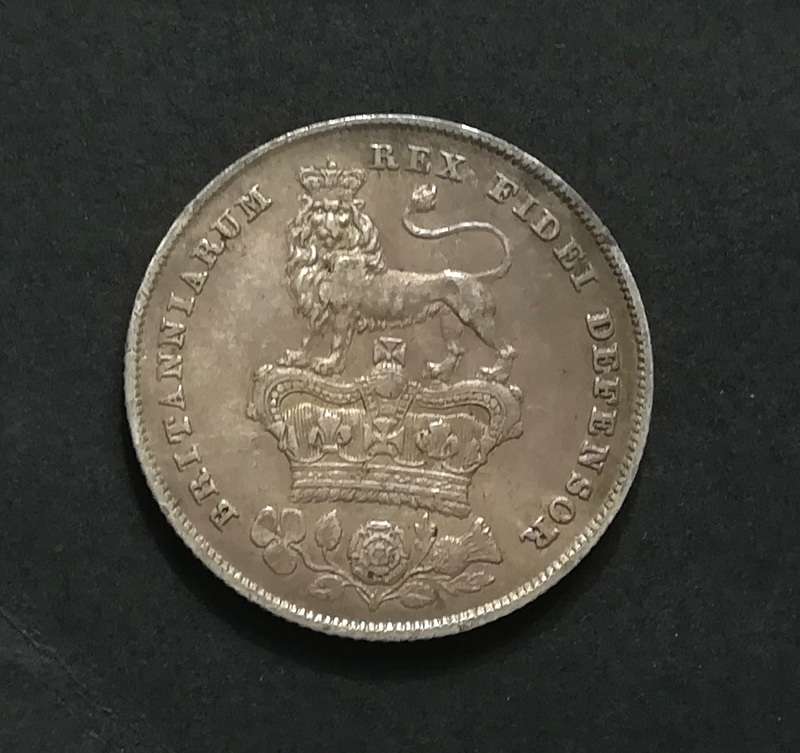 GREAT BRITAIN 1829 SILVER SHILLING