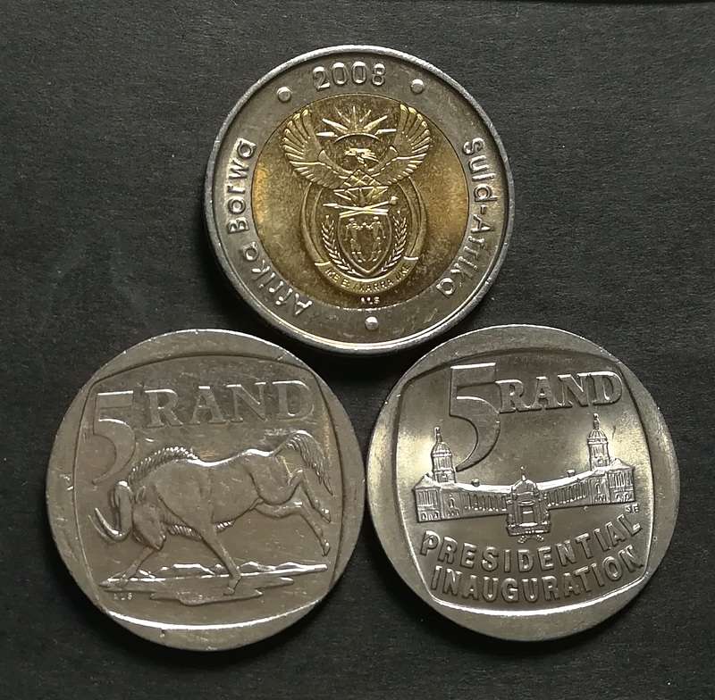 MANDELA 3 COINS COMBO - *2000 SMILE* + *2008 90TH* + *1994 INAUGURATION*