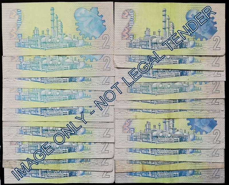 GERHARD DE KOCK 2 RAND (20 NOTES) BID FOR ALL