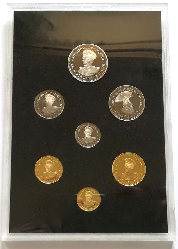 SHORT PROOF 1979 LESOTHO COIN SET