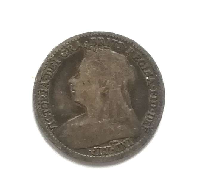 GREAT BRITAIN 1897 SILVER 3 PENCE